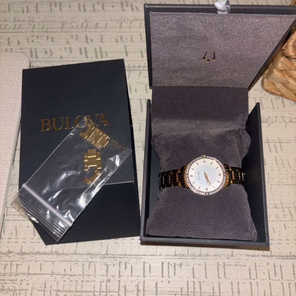 Bulova Two-Tone Gold and Silver Watch